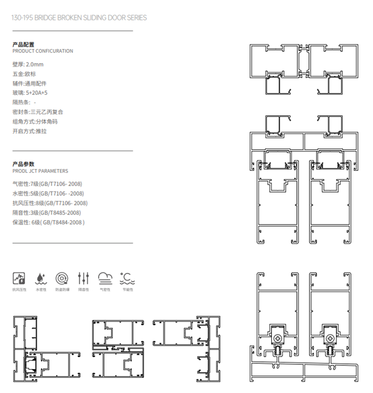 130-195推拉门系列